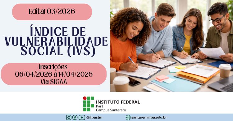 ÍNDICE DE VULNERABILIDADE SOCIAL (IVS) EDITAL 03/2026