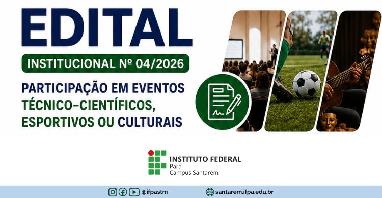 Edital 04/2026 participação em eventos